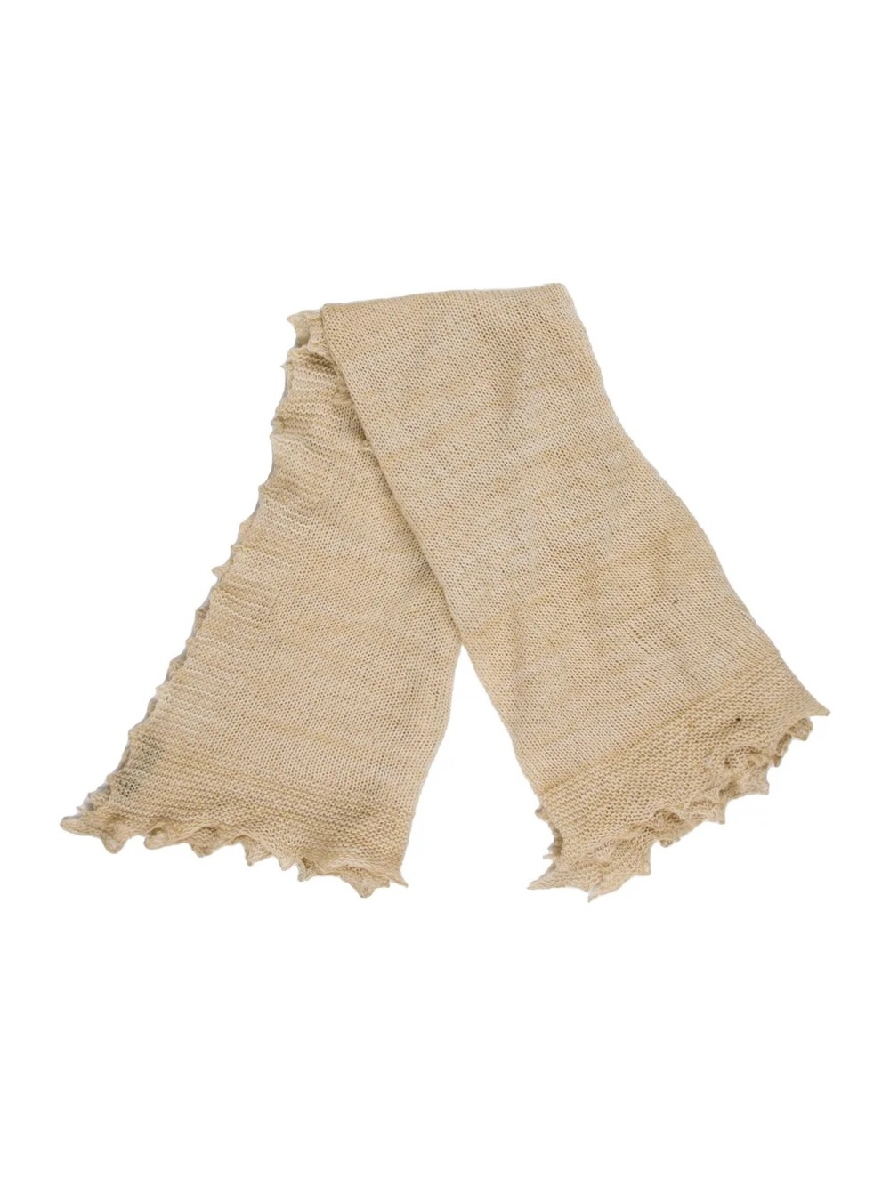 A.P.C. Beige Lightweight Knit Scarf